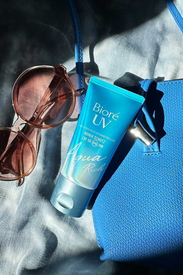 Crème Solaire Biore UV Aqua Rich SPF50+ Hydratante Invisible (Pack 2)