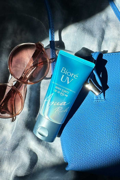 Crème Solaire Biore UV Aqua Rich SPF50+ Hydratante Invisible (Pack 2)